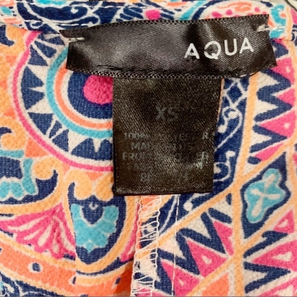 Aqua Women’s Neo Geo Print Top - Picture 6 of 6